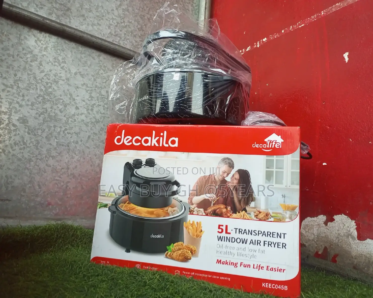 Splendid Transparent Air Fryer 5l Large Capacity Decakila