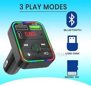 Original Car Bluetooth Fm Player + Latest Type-C Charger