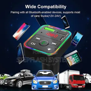Original Car Bluetooth Fm Player + Latest Type-C Charger
