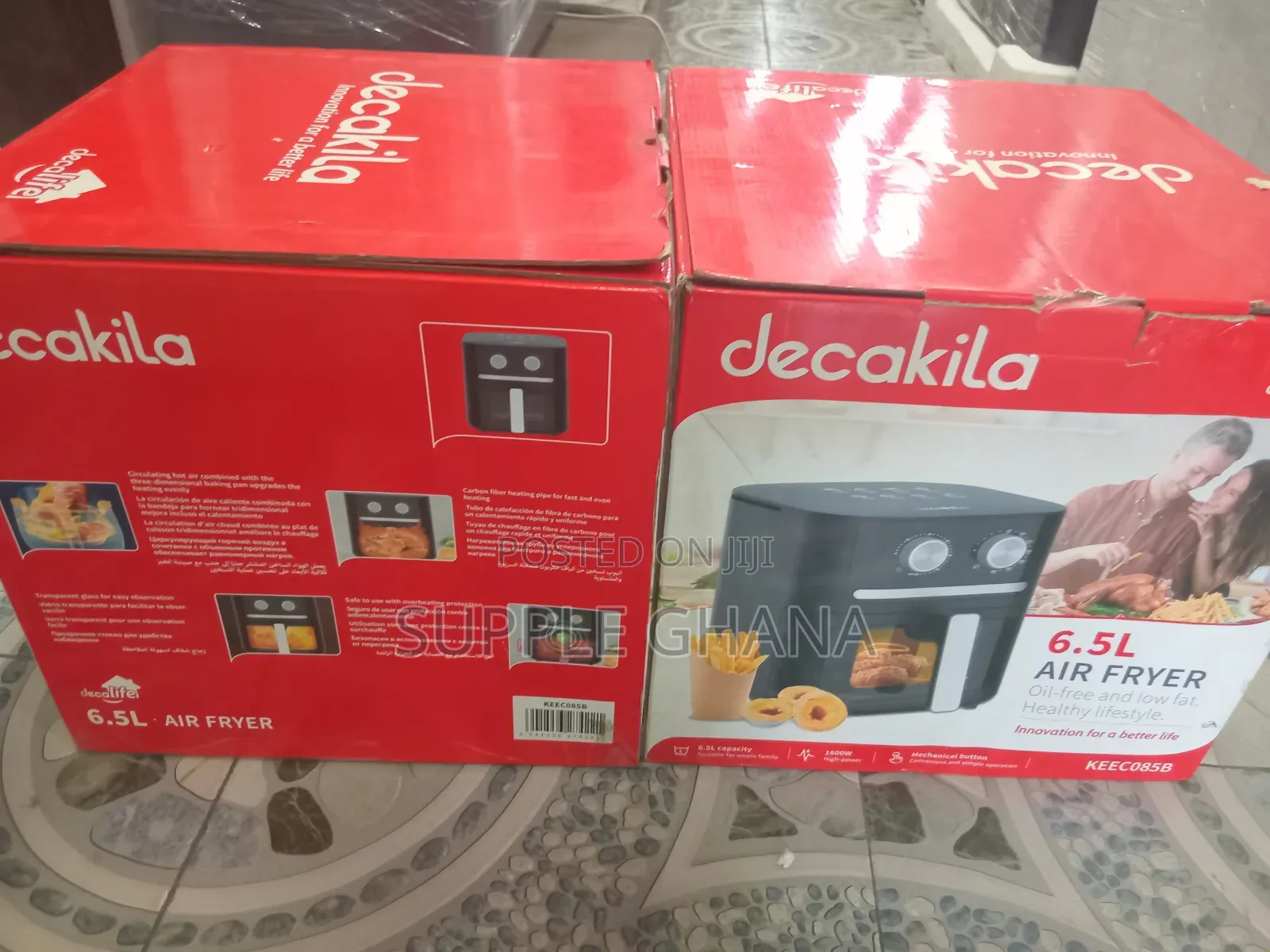 Brilliant Keec085b Decakila 6.5l Air Fryer Set