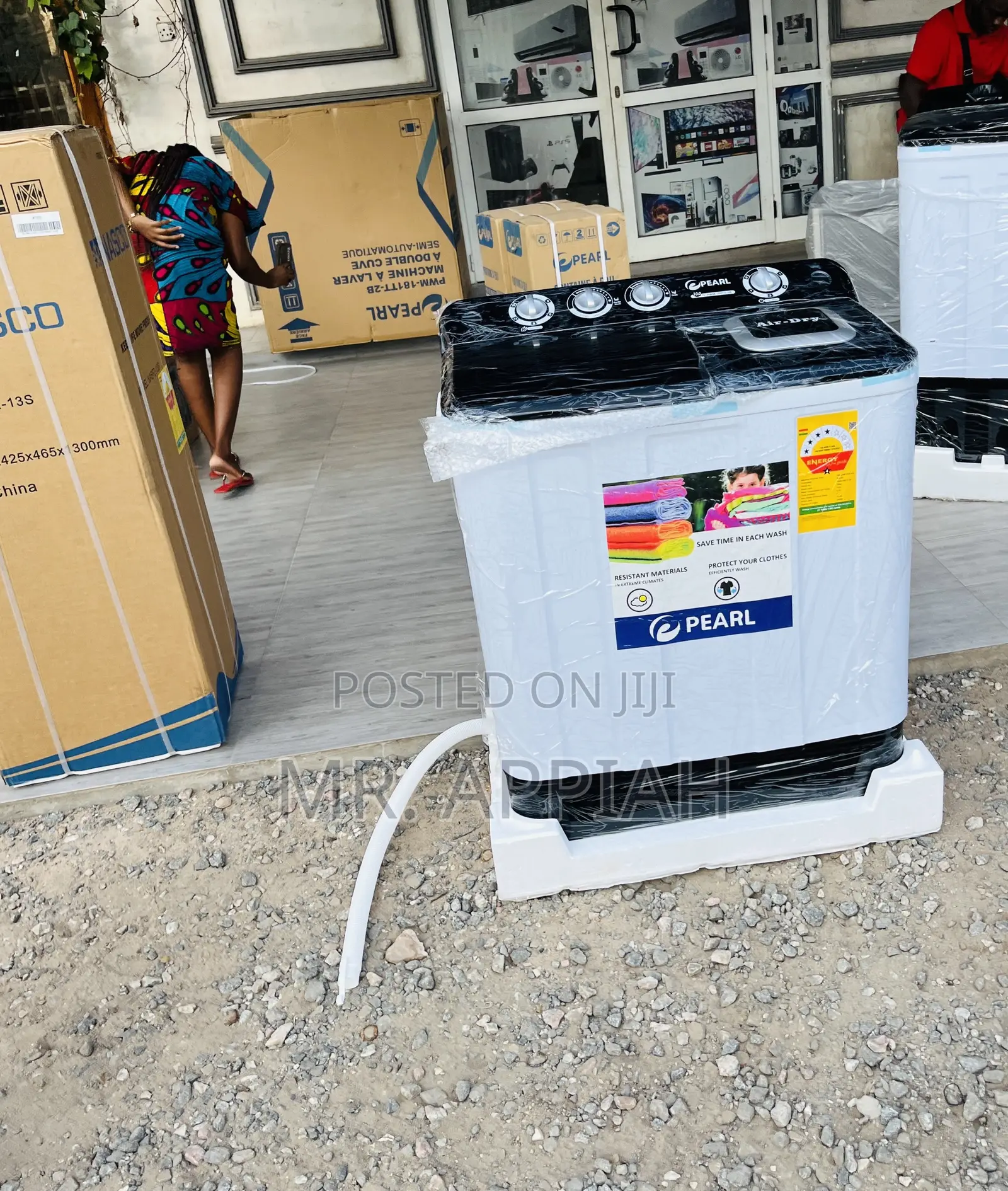 Program Selection Pearl 10kg Twin Tub Washing Machine.