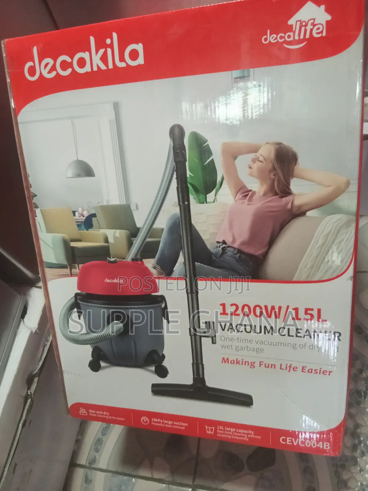 Superb 1200w/15l Decakila Vacuum Cleaner System