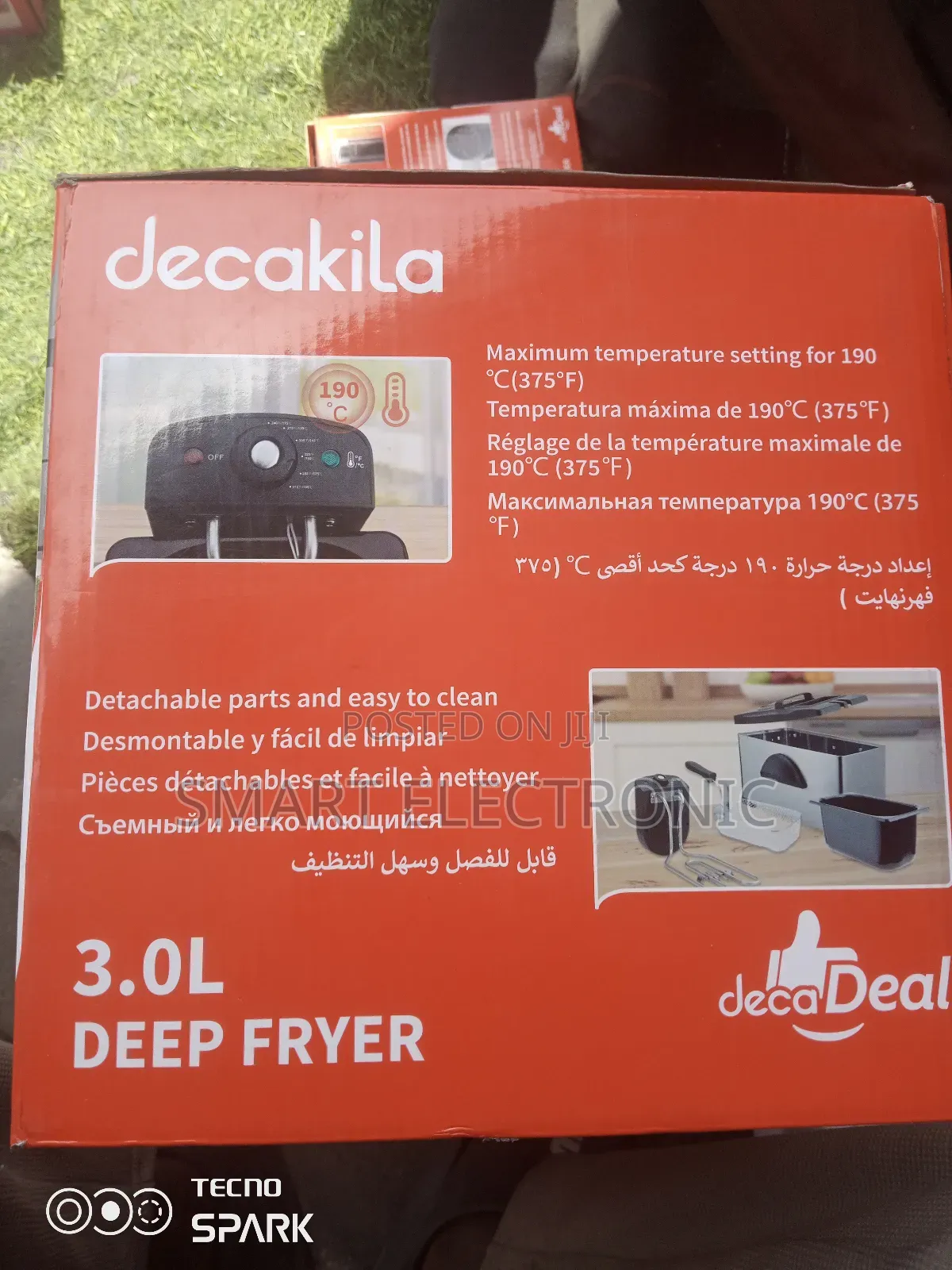 Decakila Deep Fryer Detachable and Easy to Clean Deep Fryer
