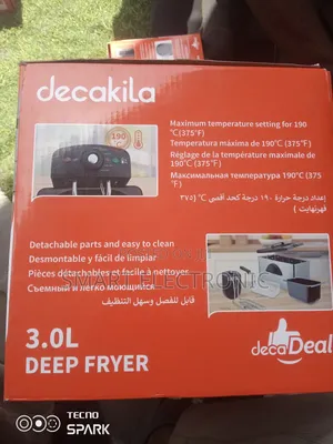 Decakila Deep Fryer Detachable and Easy to Clean Deep Fryer
