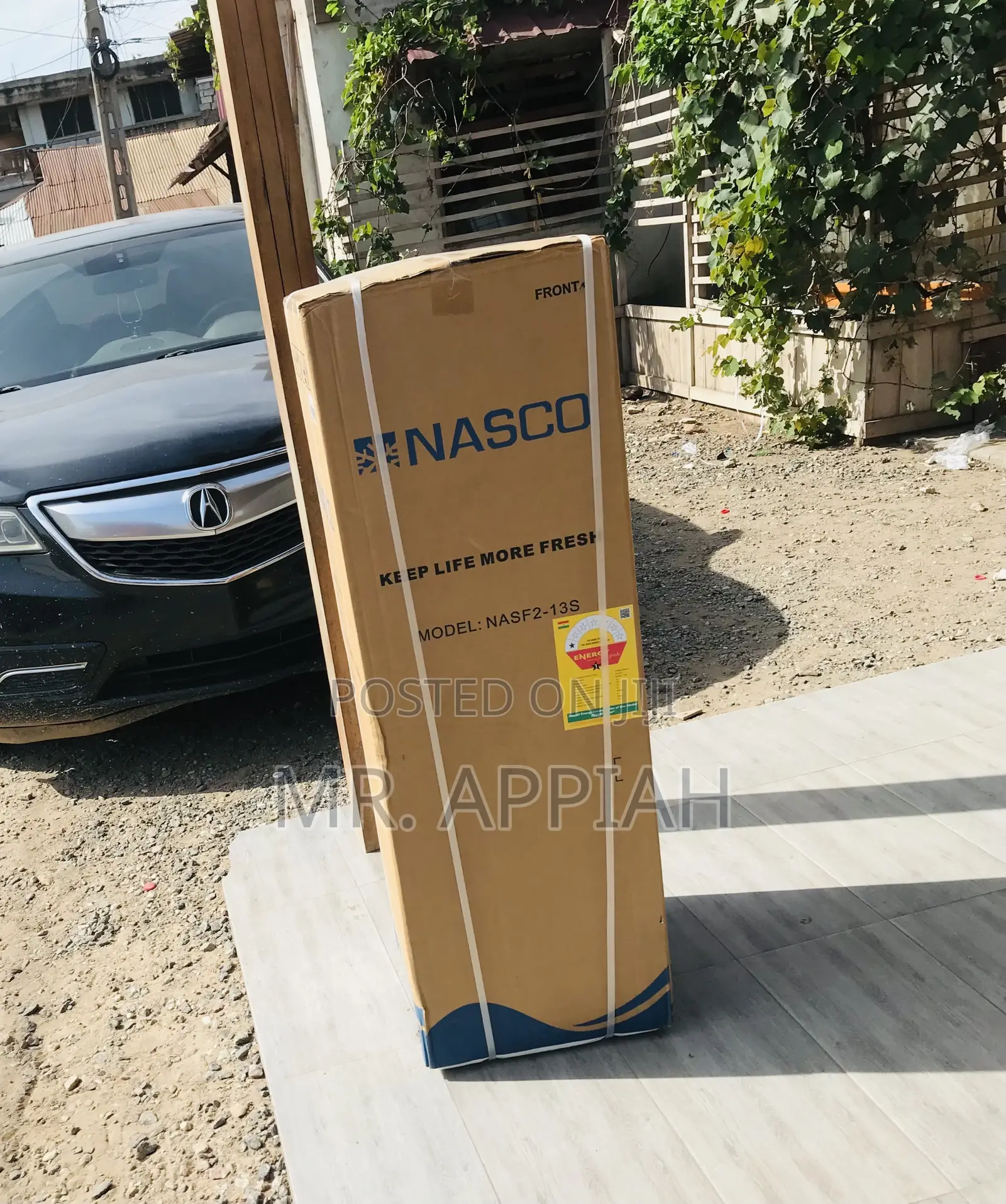 Well Built Nasco Nasf2-13s Double Door Electric Fridge.