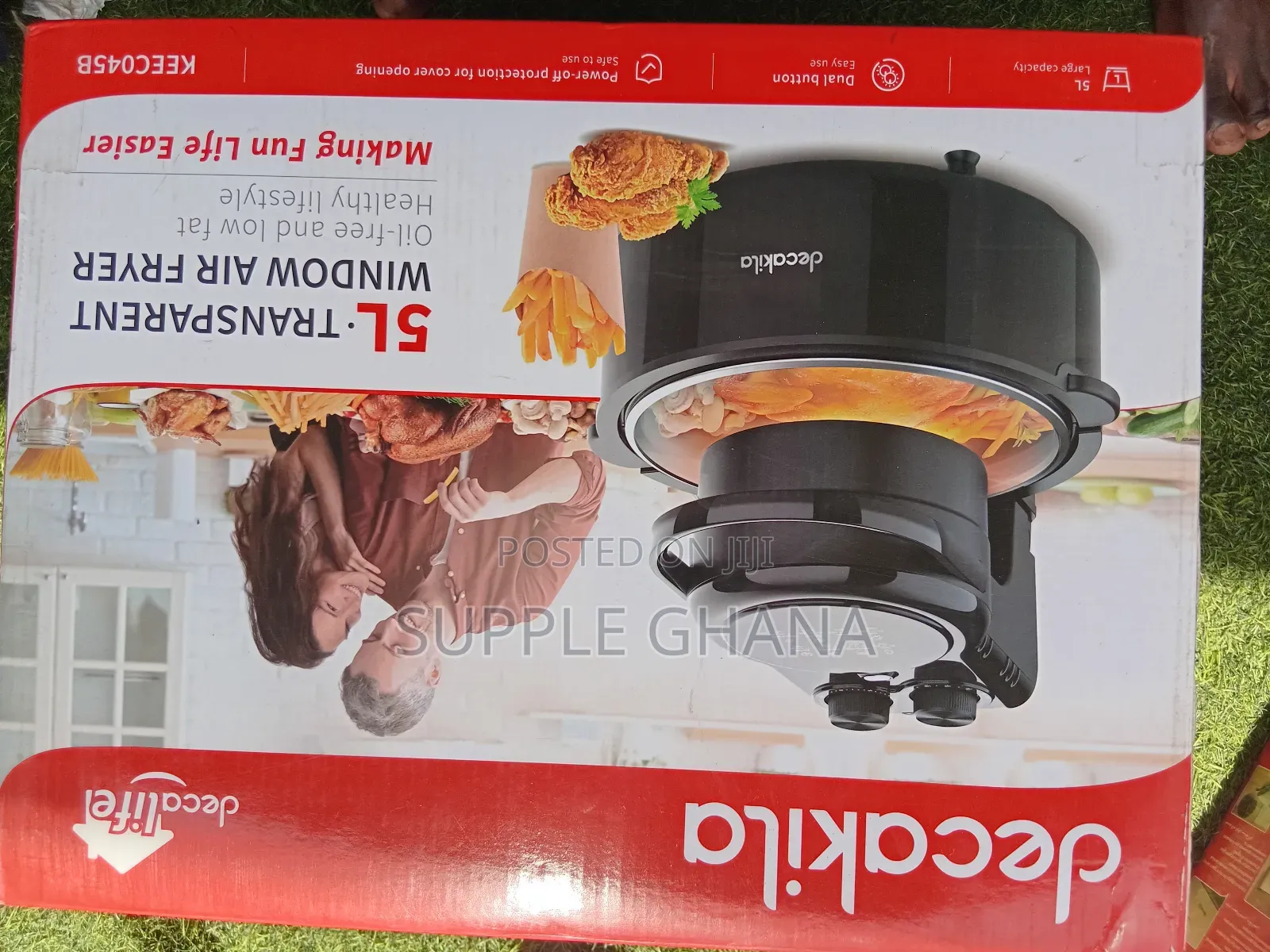 Hygienic Decakila Transparent 5l Window Air Fryer Set