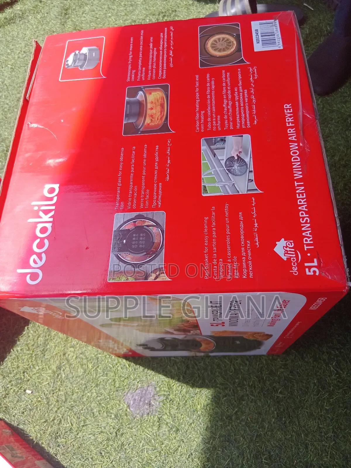 Combative Transparent Decakila 5l Window Air Fryer