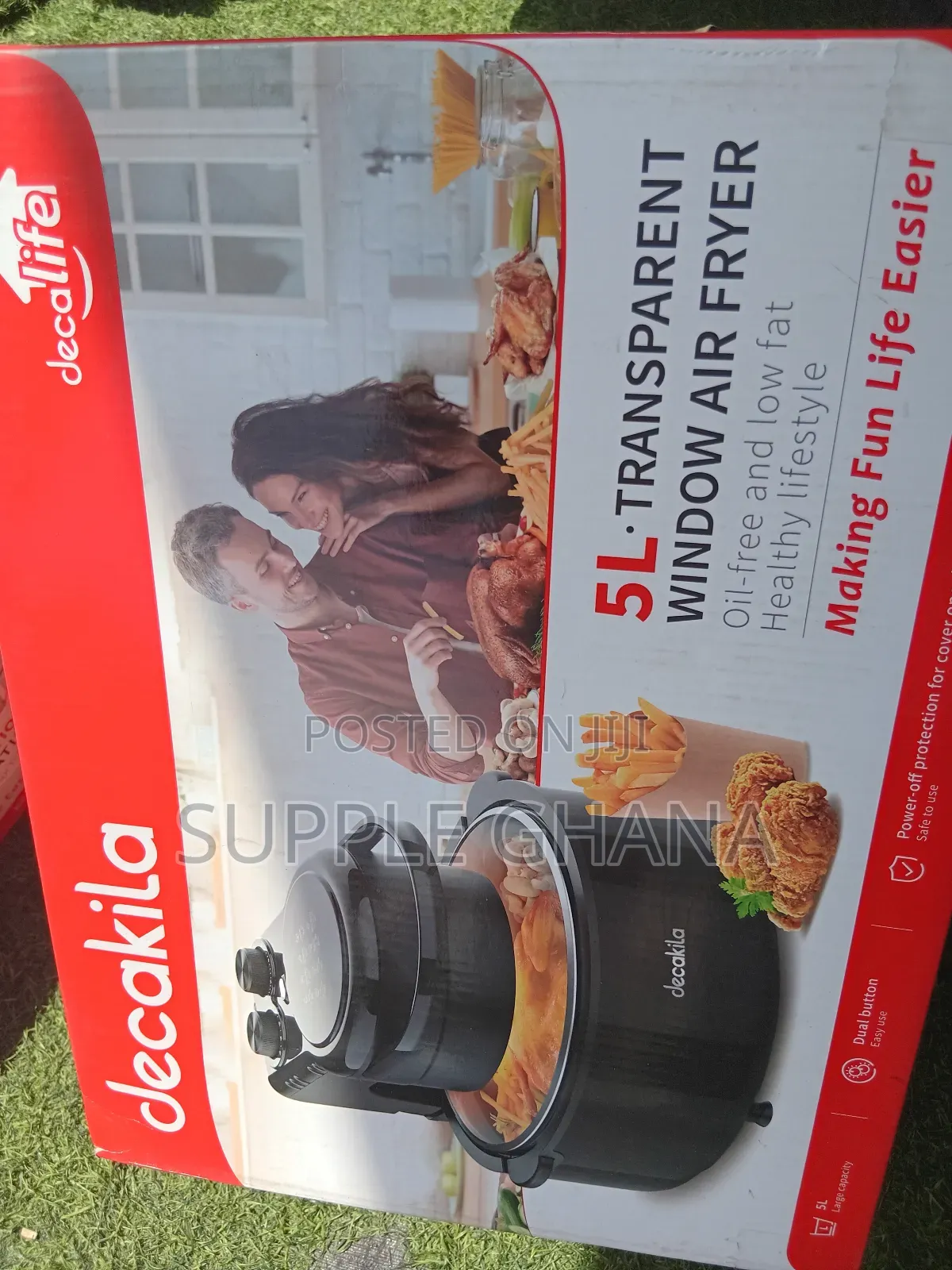 Combative Transparent Decakila 5l Window Air Fryer