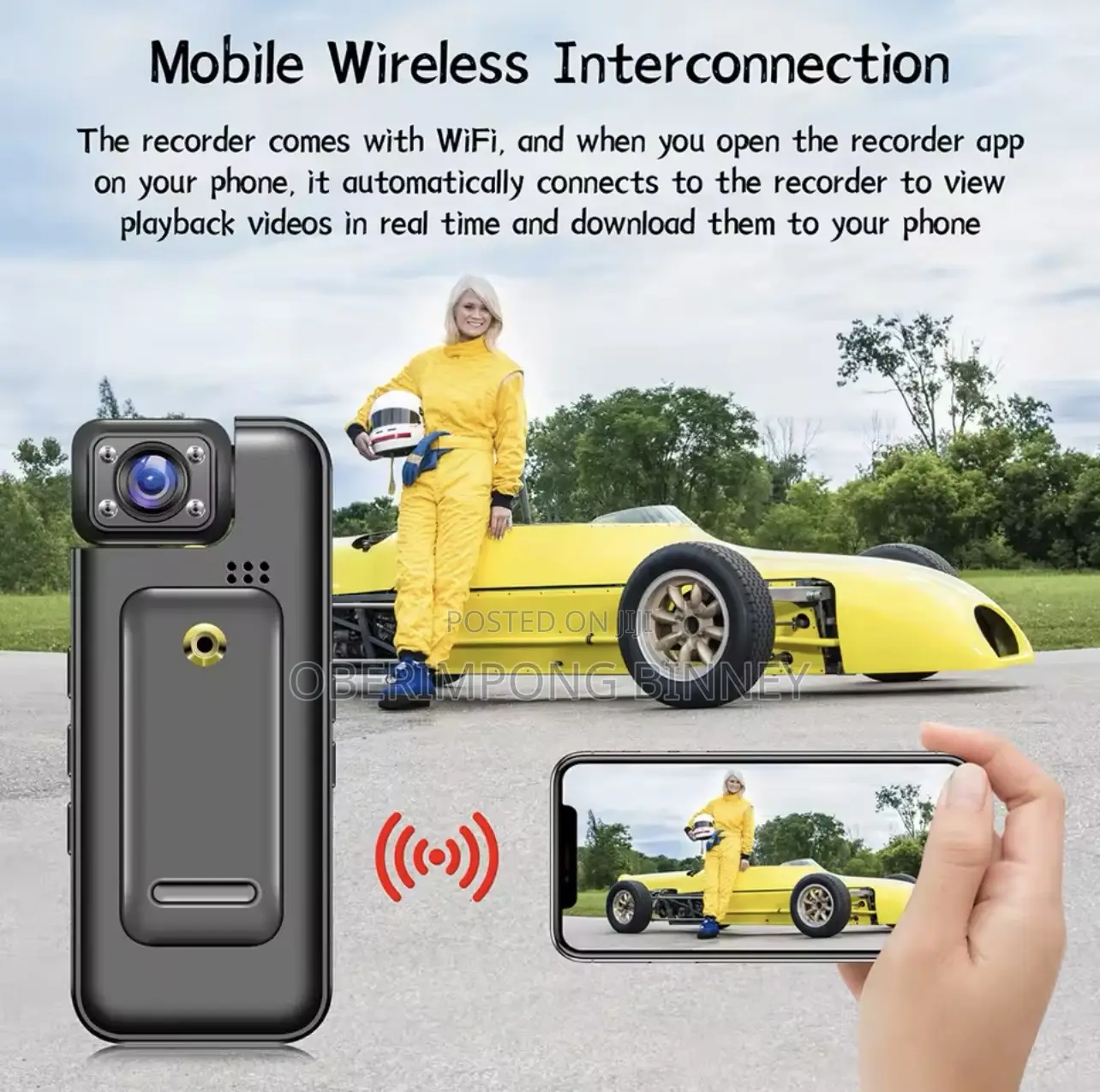 Camera Body Cam With Screen for High Definition Video
