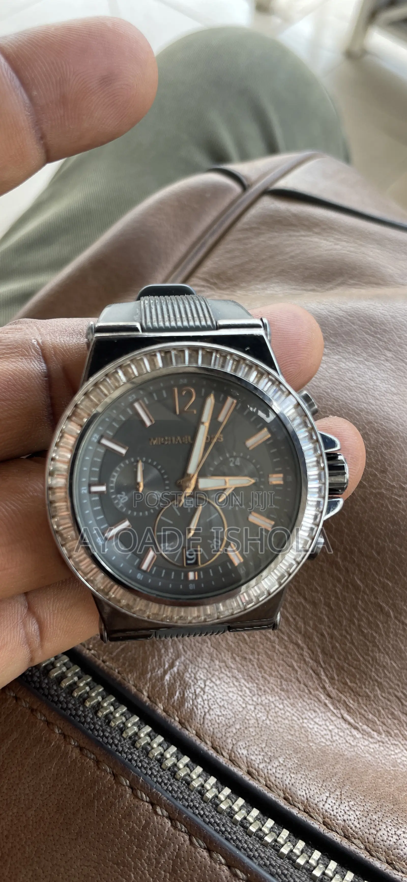 Preowned Michael Kors My-8426 Unisex Dylan Silicone Watch