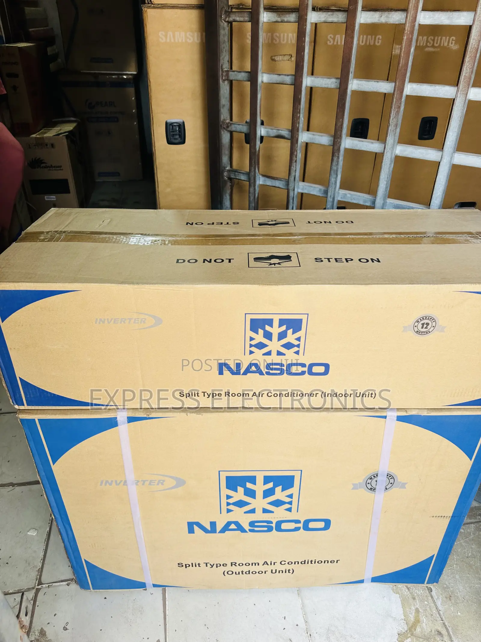 Sleep Mode Function Split Nasco Black 1.5hp Inverter