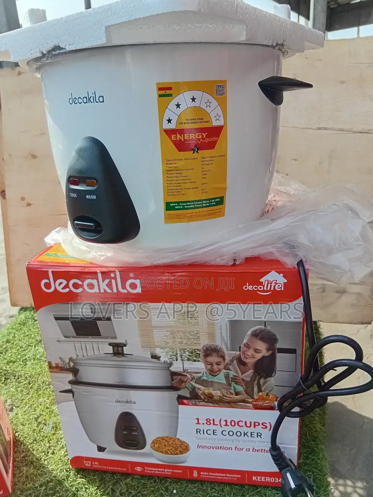 Claim Your Decakila 1.8l(10cups) Decakila Rice Cooker