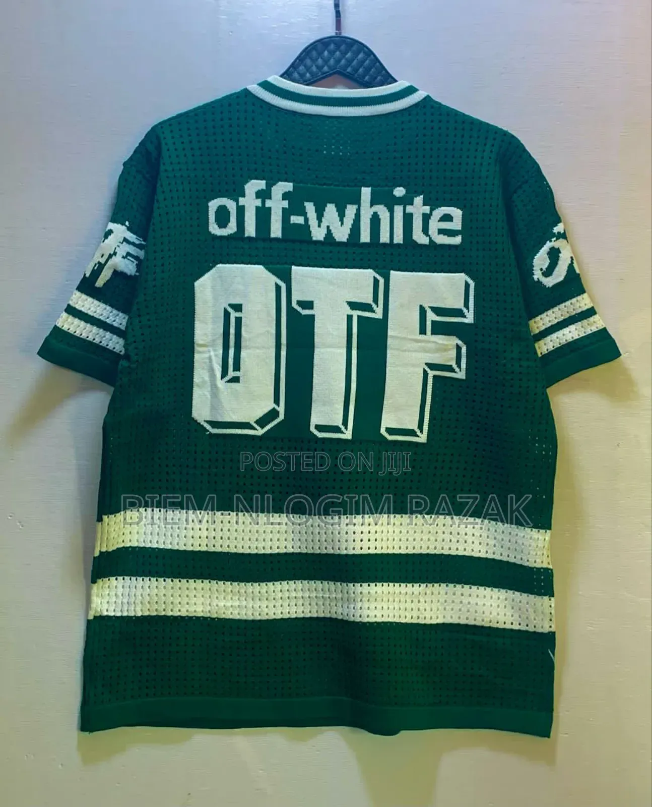 High Quality Off-White Net Round N v-Neck Tops Available