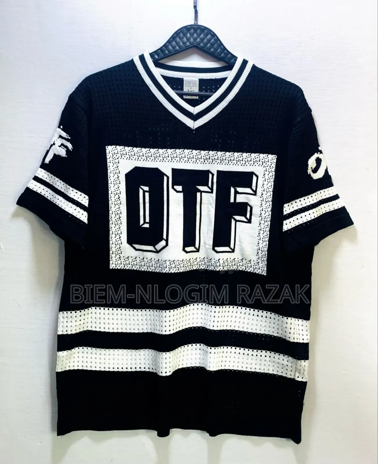 High Quality Off-White Net Round N v-Neck Tops Available