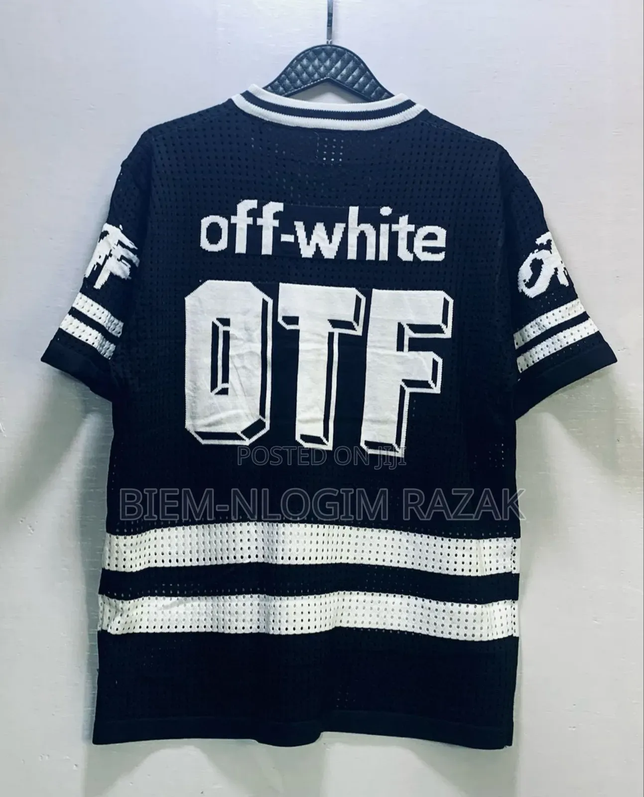 High Quality Off-White Net Round N v-Neck Tops Available