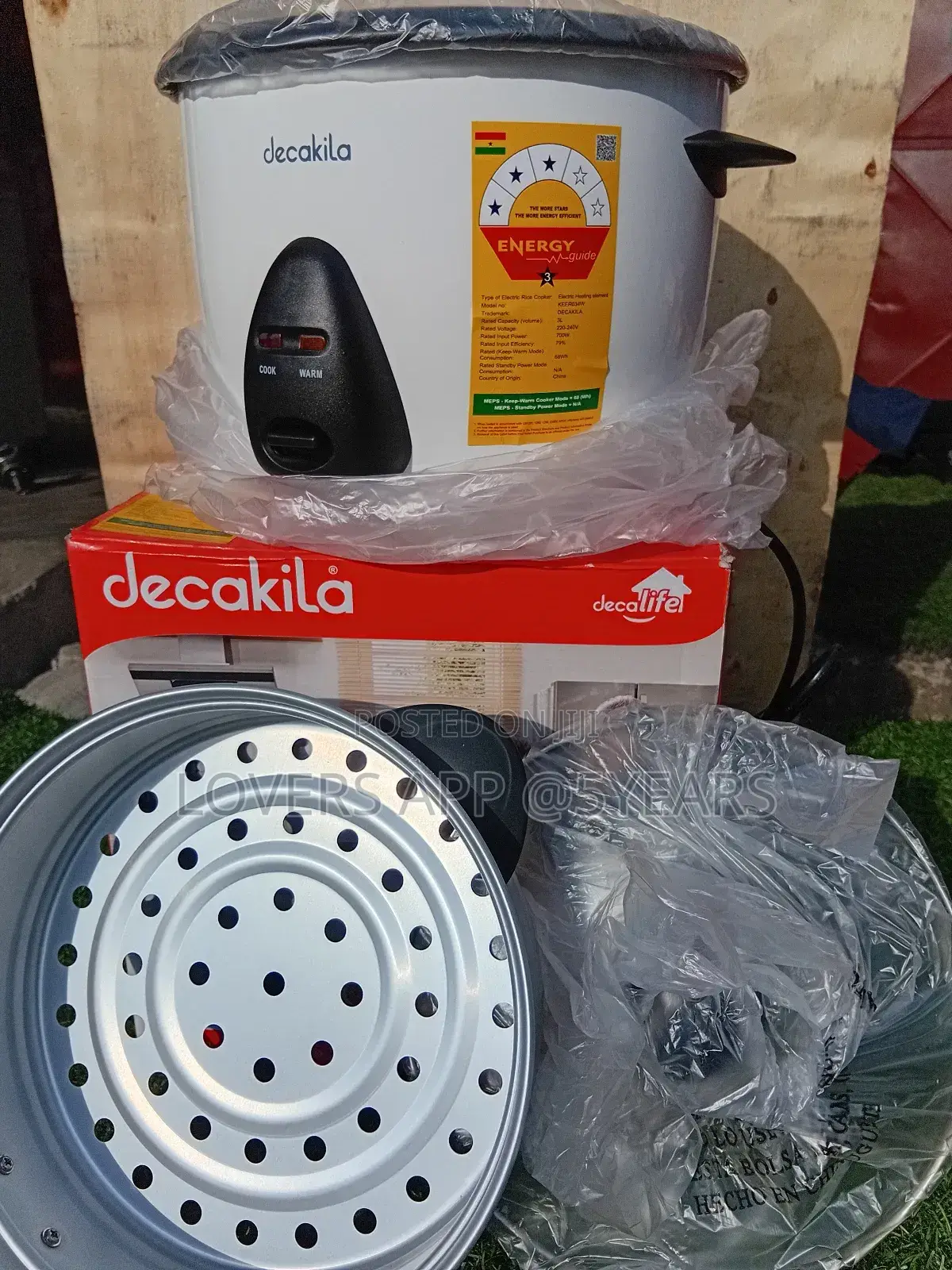 Decakila 1.8l(10cups) Decakila Rice Cooker Expect Approved