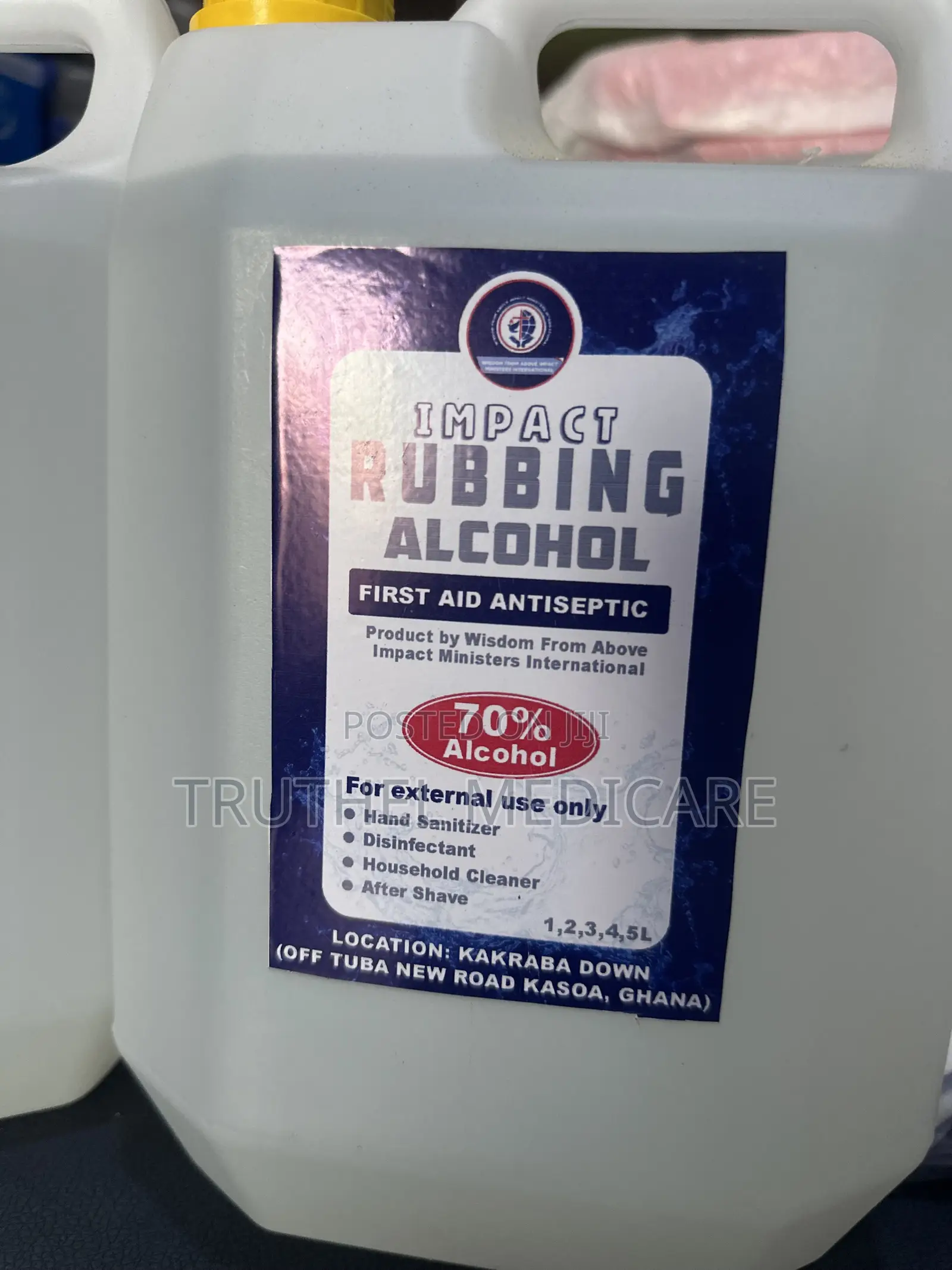 Rubbing Alcohol (80% Alcohol)