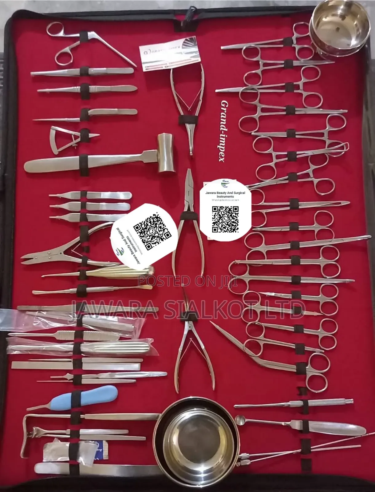 Plastic Surgery Set 56 Pieces Stainless Steel Standard Pack
