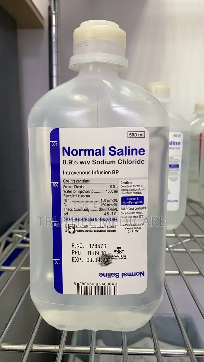 Normal Saline Solution Usp. - 500mls