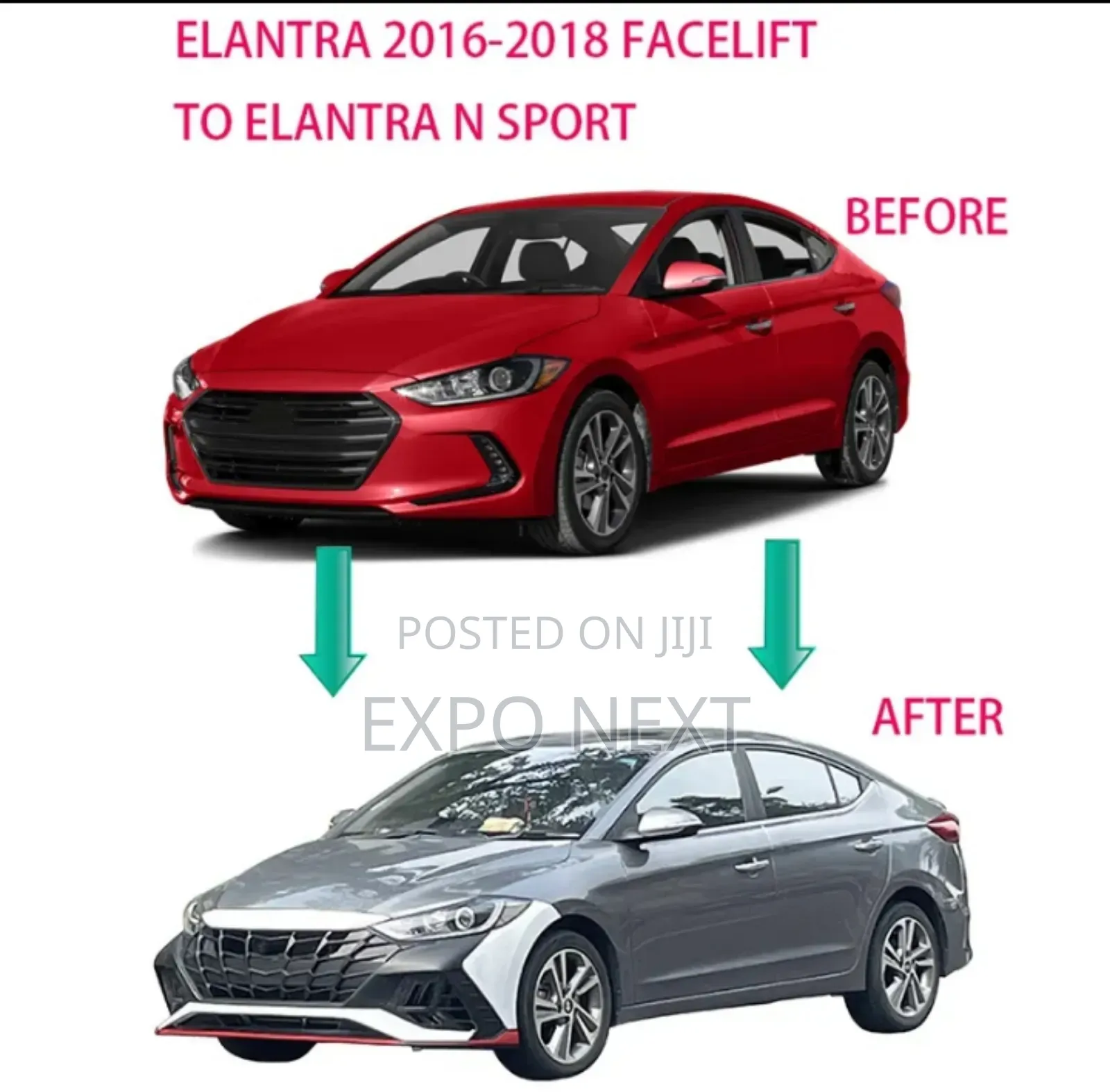 Elantra Kits Upgrade Spec Bumper 2016-2018