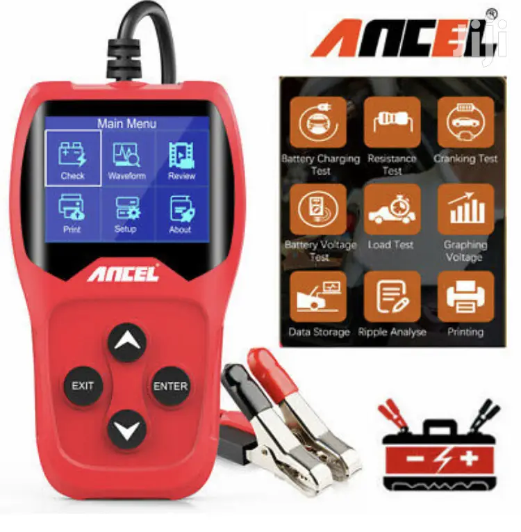 Professional Car Battery, Alternator And Charging System Tester