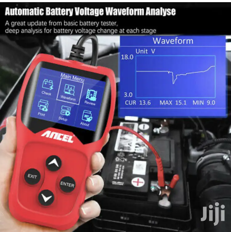 Professional Car Battery, Alternator And Charging System Tester