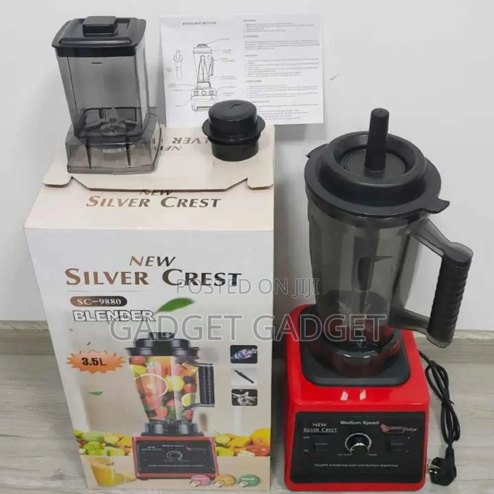 2 in 1 3liters Commercial Silver Crest Blender