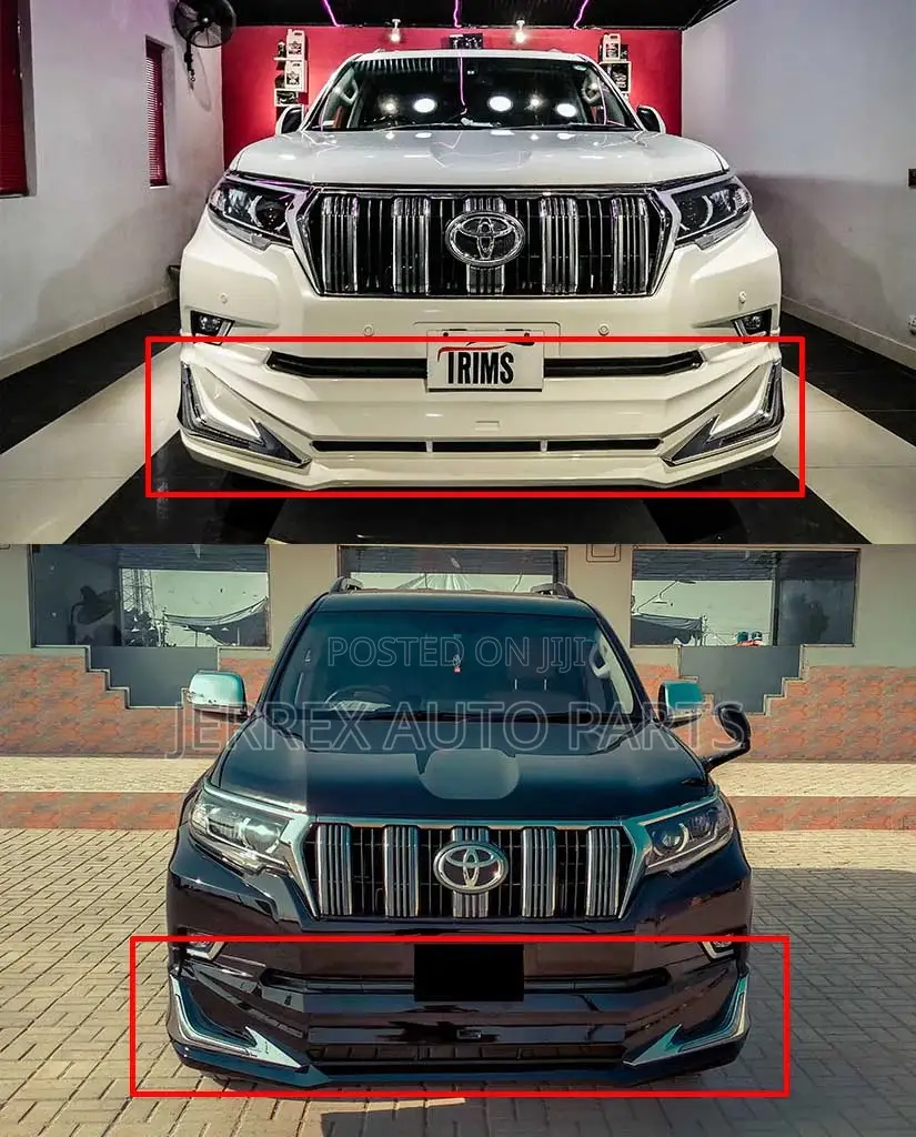 Toyota Landcruiser Prado 2018-2023 Bumper Spoiler Led