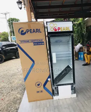 Fabulous 300l Singledoor Pearl PVC-316 Display Glass Fridge