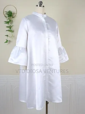 Silky Shirt Dress