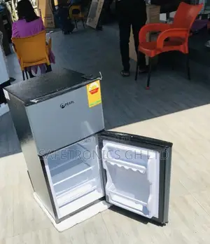 Doubledoor Frostflow 90l Black Glass Pearl Topfreezer