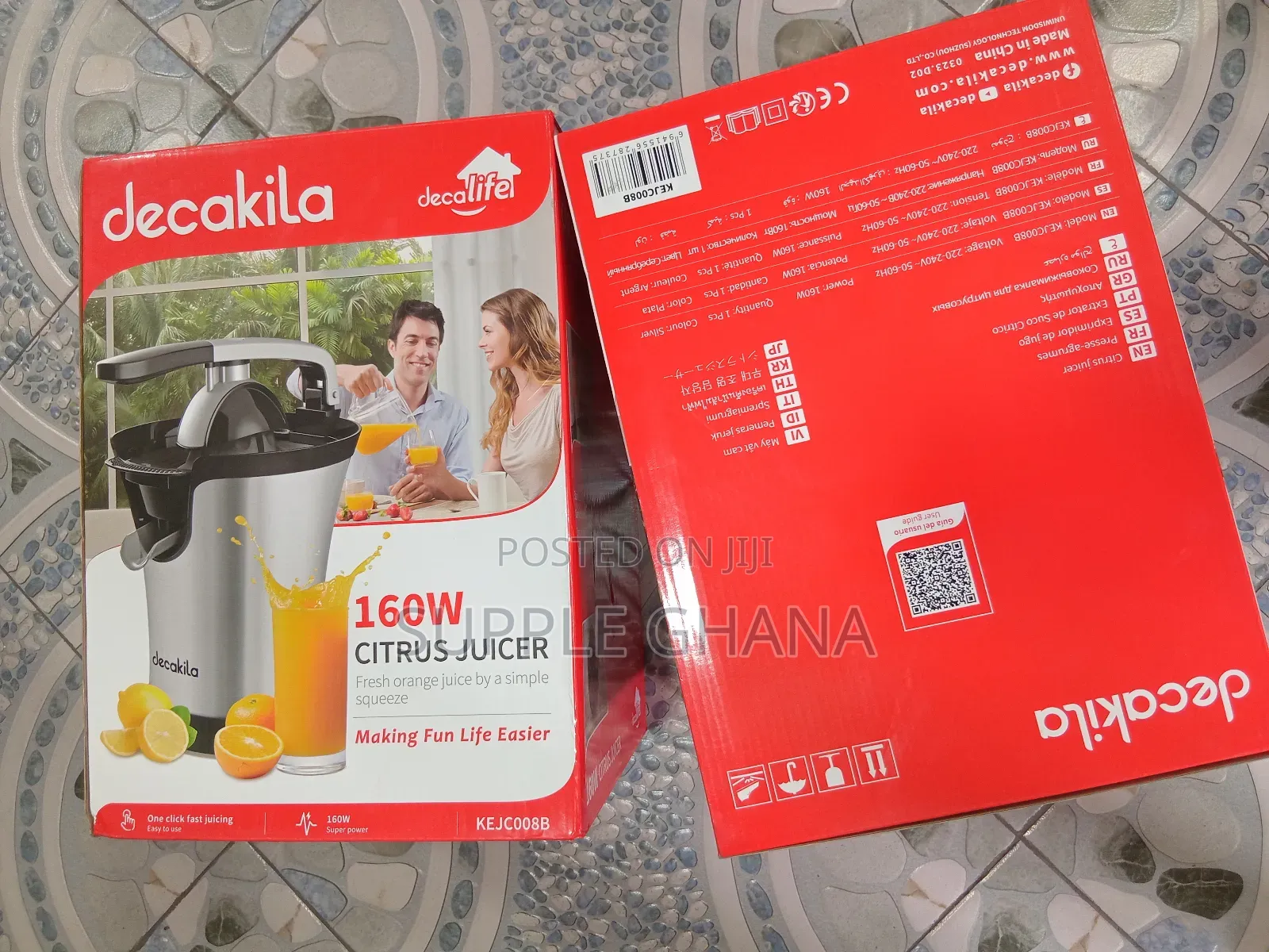 Easy To Use 160w Decakila Squeeze Juicer Machine Set