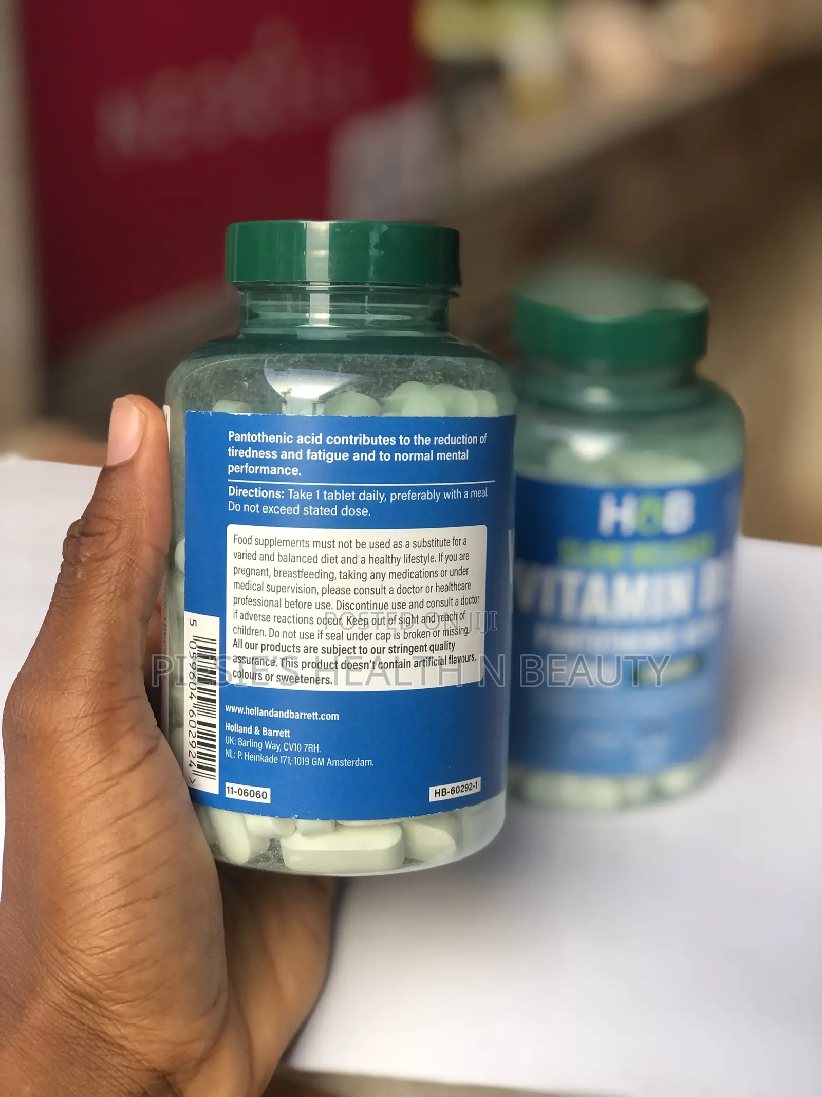 Holland Barrett S. Release B5+Panthothenic Acid 500mg 120s
