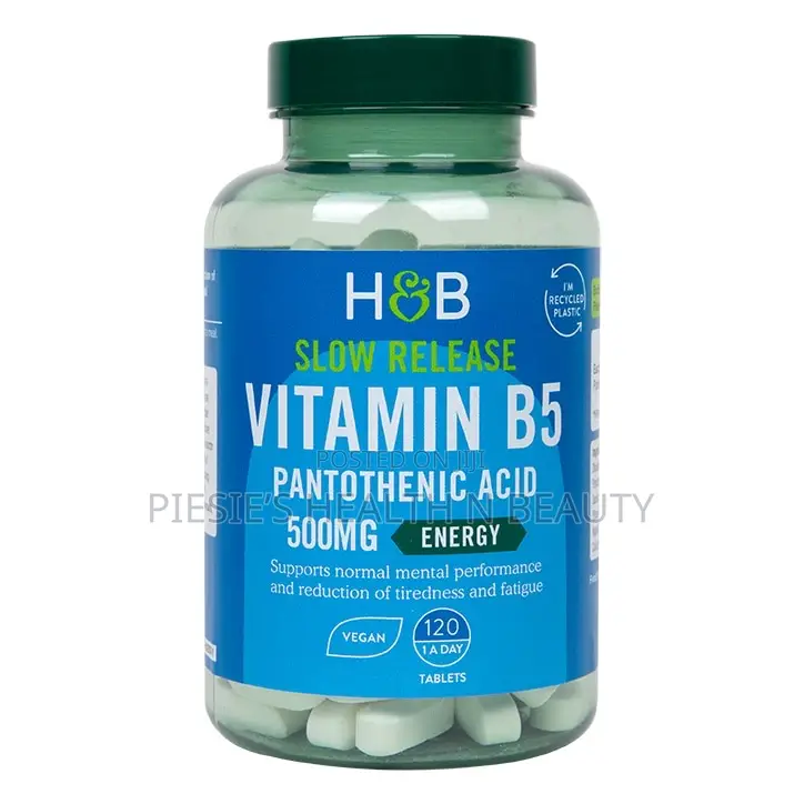Holland Barrett S. Release B5+Panthothenic Acid 500mg 120s