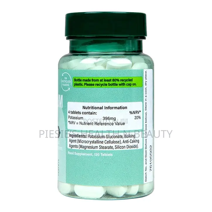 Holland Barrett Potassium 396mg 120 Tablets