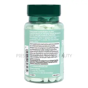 Holland Barrett Potassium 396mg 120 Tablets