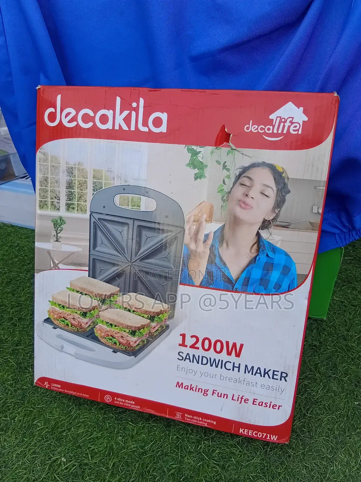 Decalife 1200w Decakila Sandwich Maker