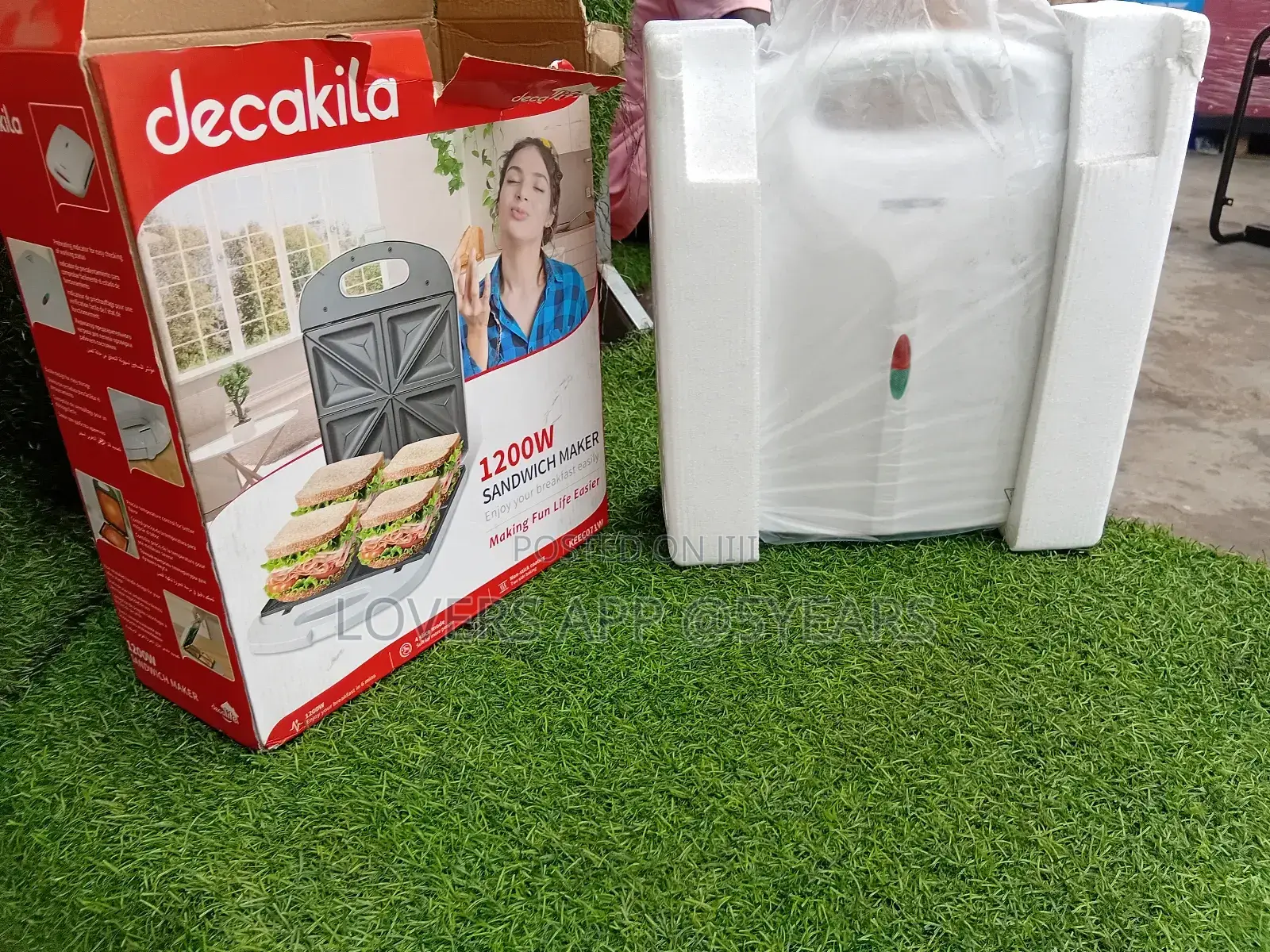 High Quality Decalife 1200w Decakila Sandwich Maker