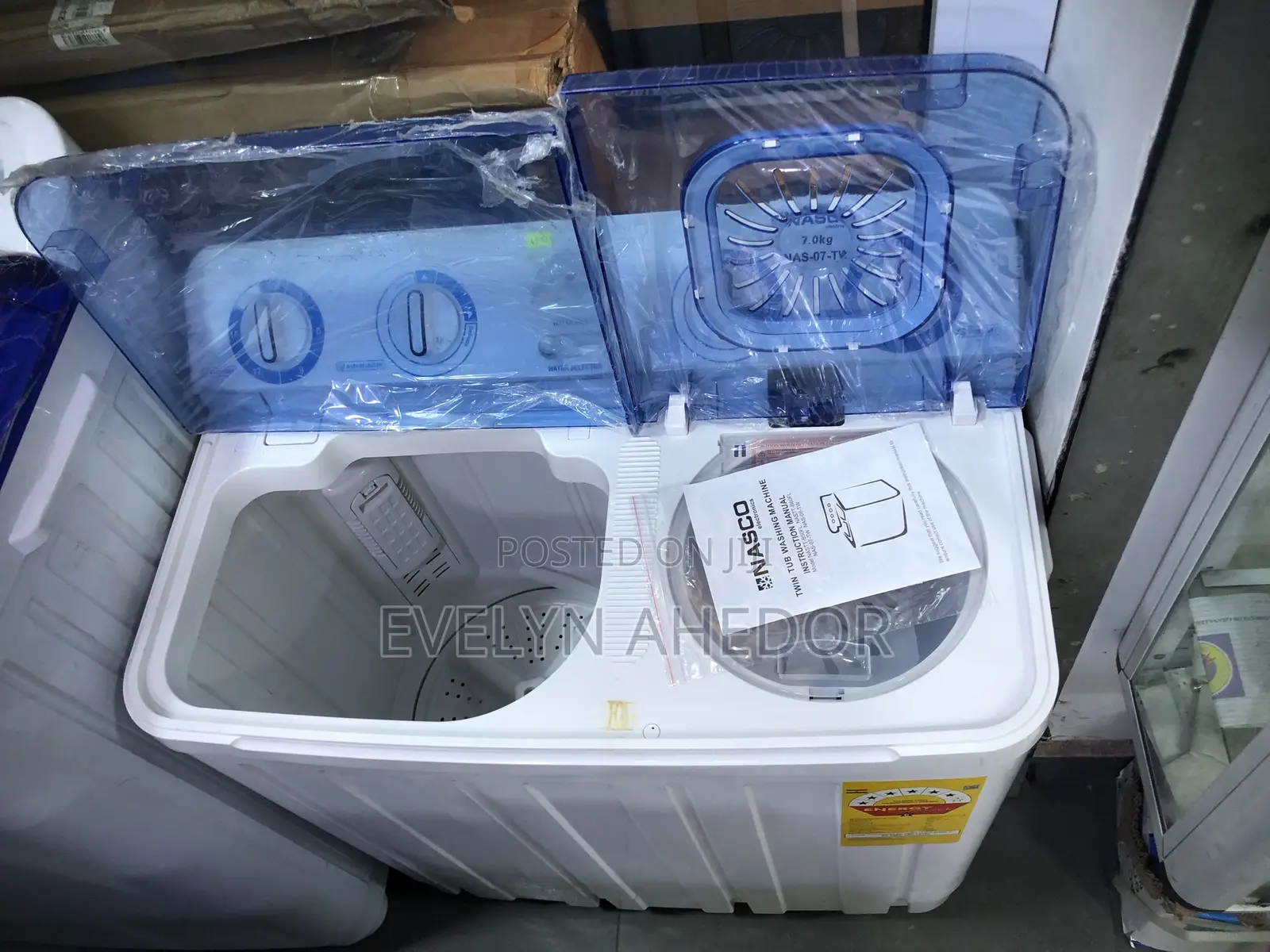 Portable Nasco 7kg Washing Machine Twin Top Available