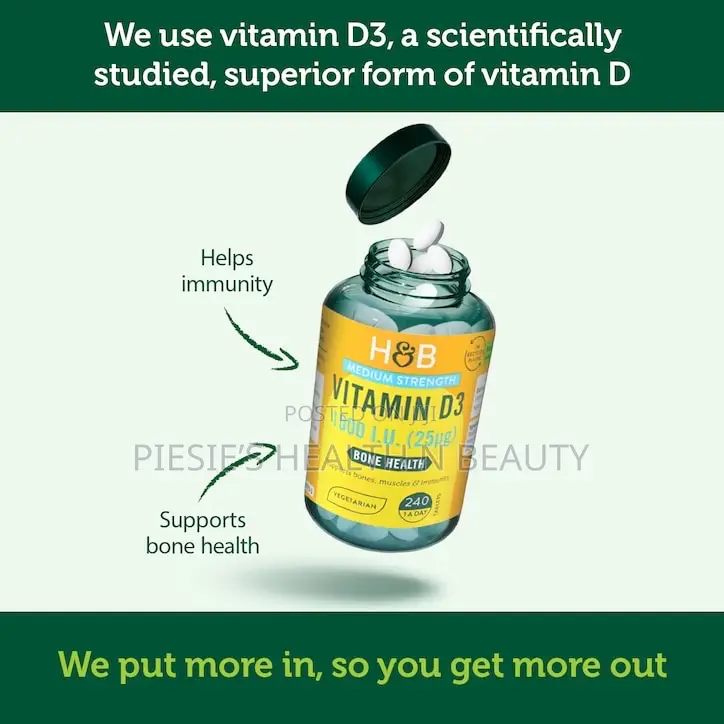 Holland Barrett Vitamin D3 400 I.U. 10ug 240 Tablets