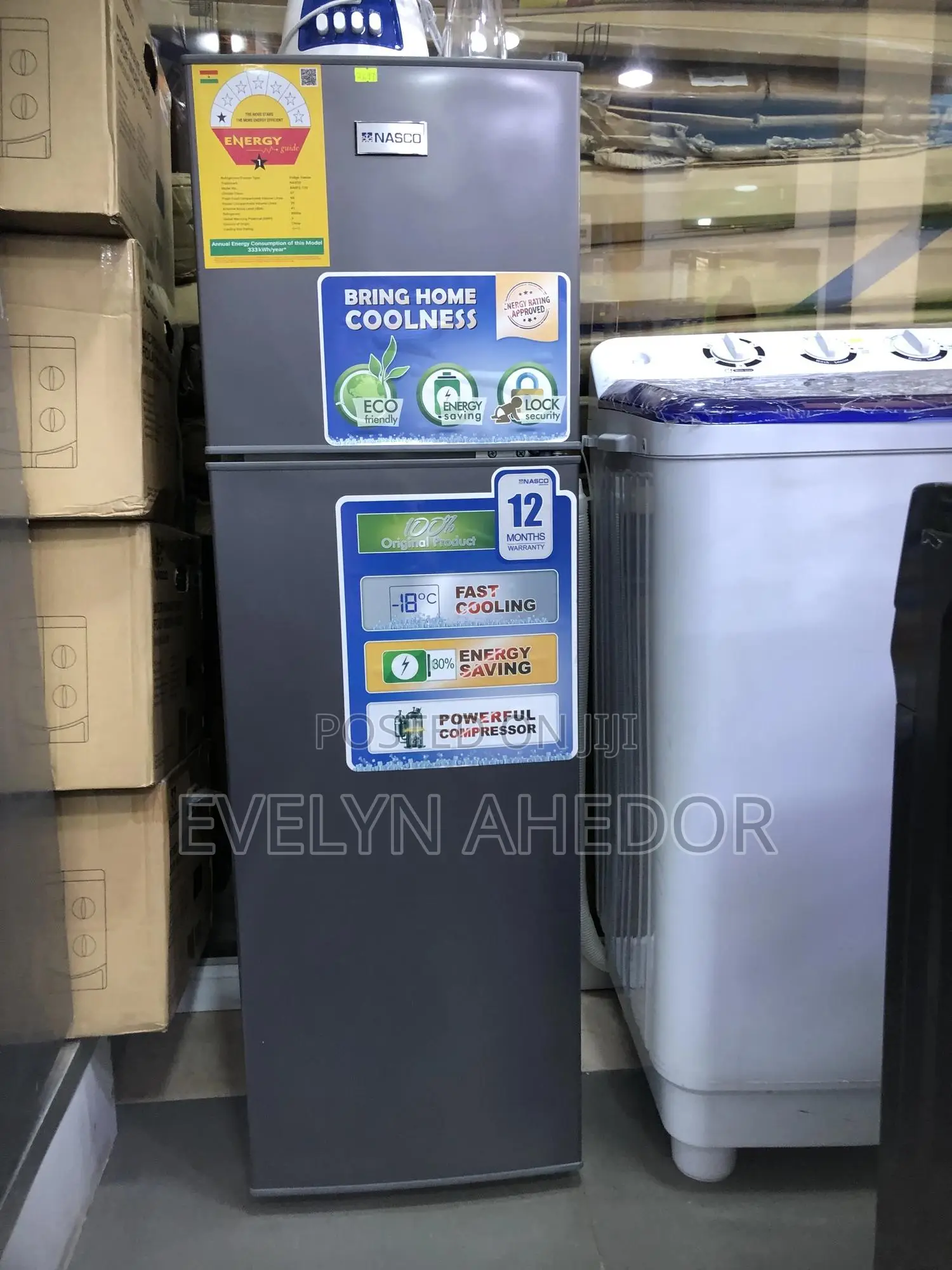 Slim Fit Nasco Top Freezer 98 Liters Available As Seen
