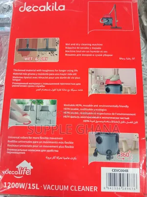 1200w/15l Fabulous Decakila Vacuum Cleaner Energetic Set