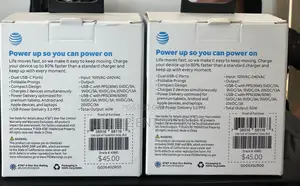 At T 60w Dual Usb-C Wall Charger