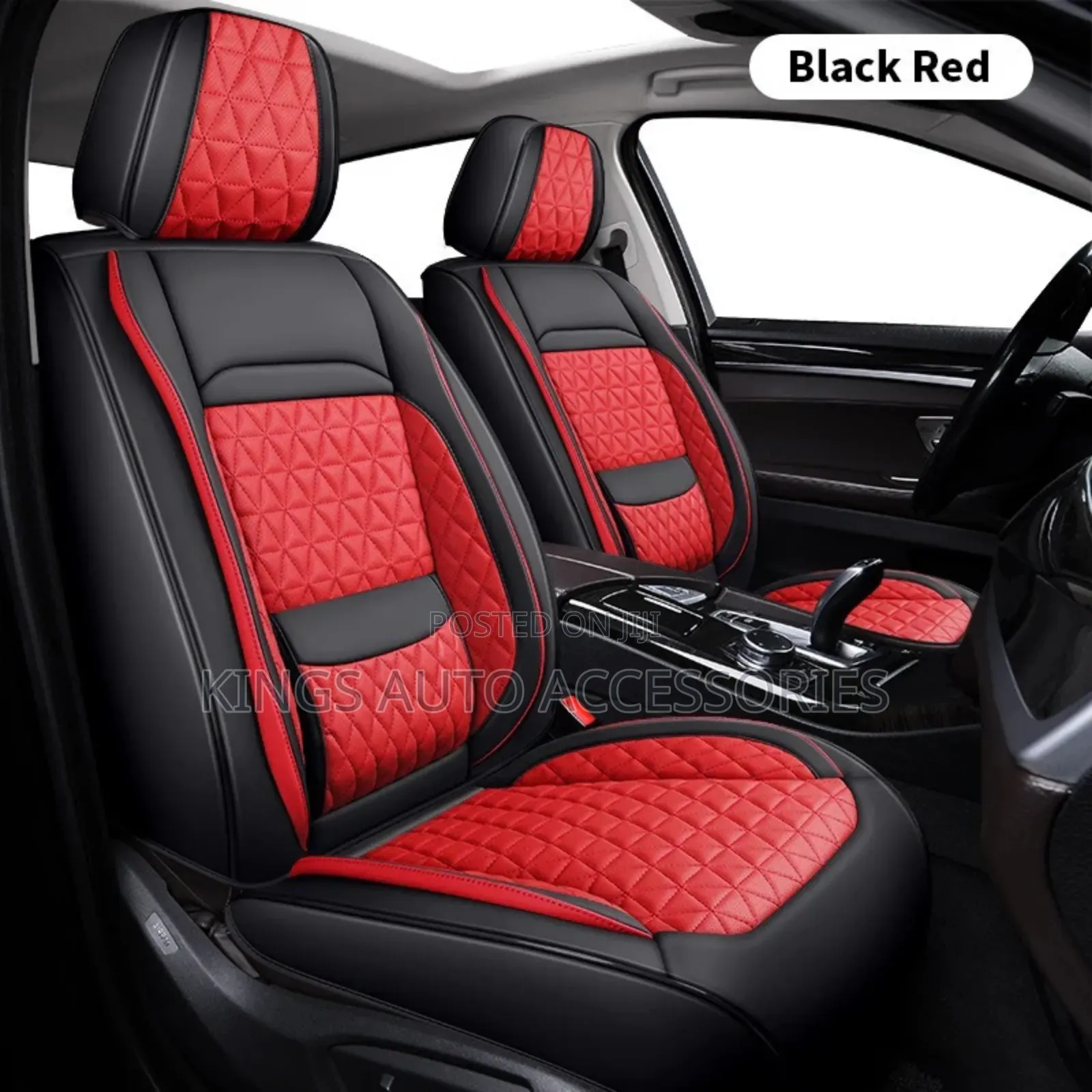 Red and Black Luxury High Quality Leather Car Seat Cover Cushion
