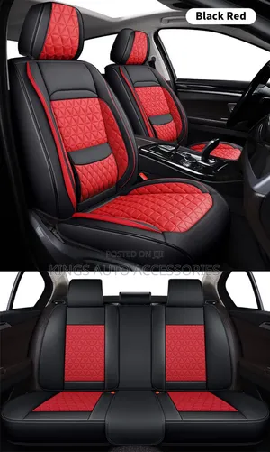 Red and Black Luxury High Quality Leather Car Seat Cover Cushion