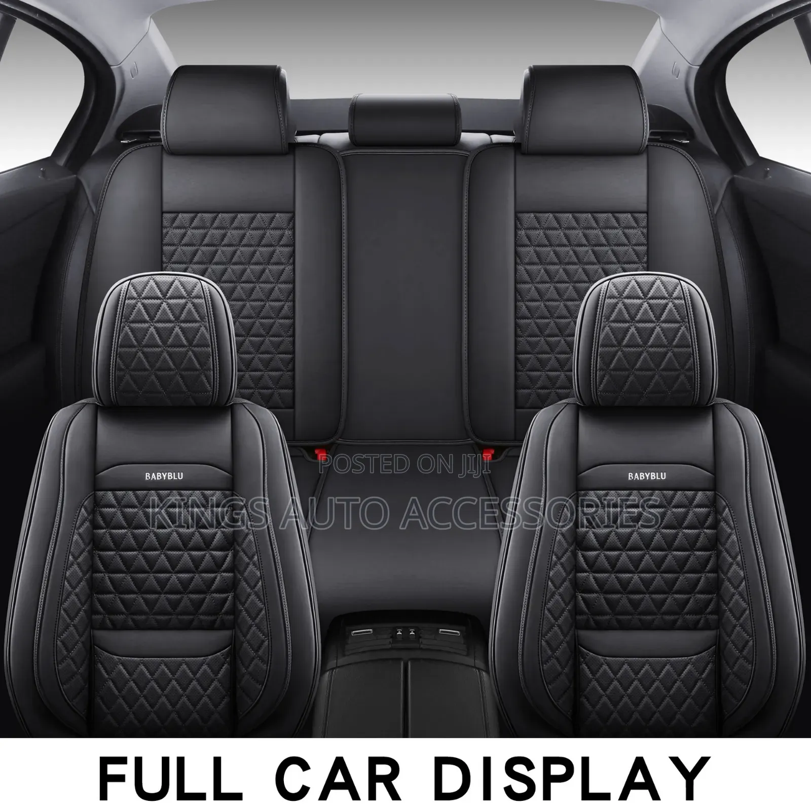High Quality Black Leather Car Seat Cover