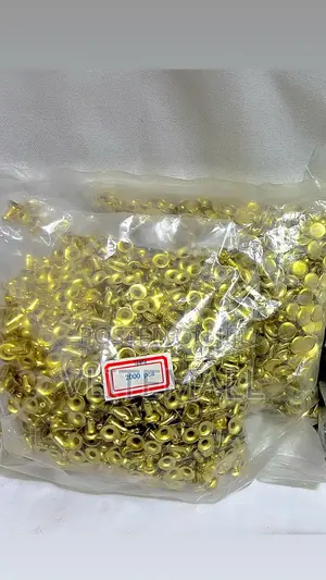 9*9 Gold Double Cap Brass Rivet