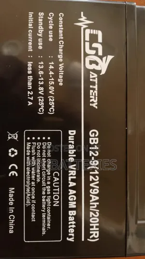 12v 9ah CSB Ups Battery