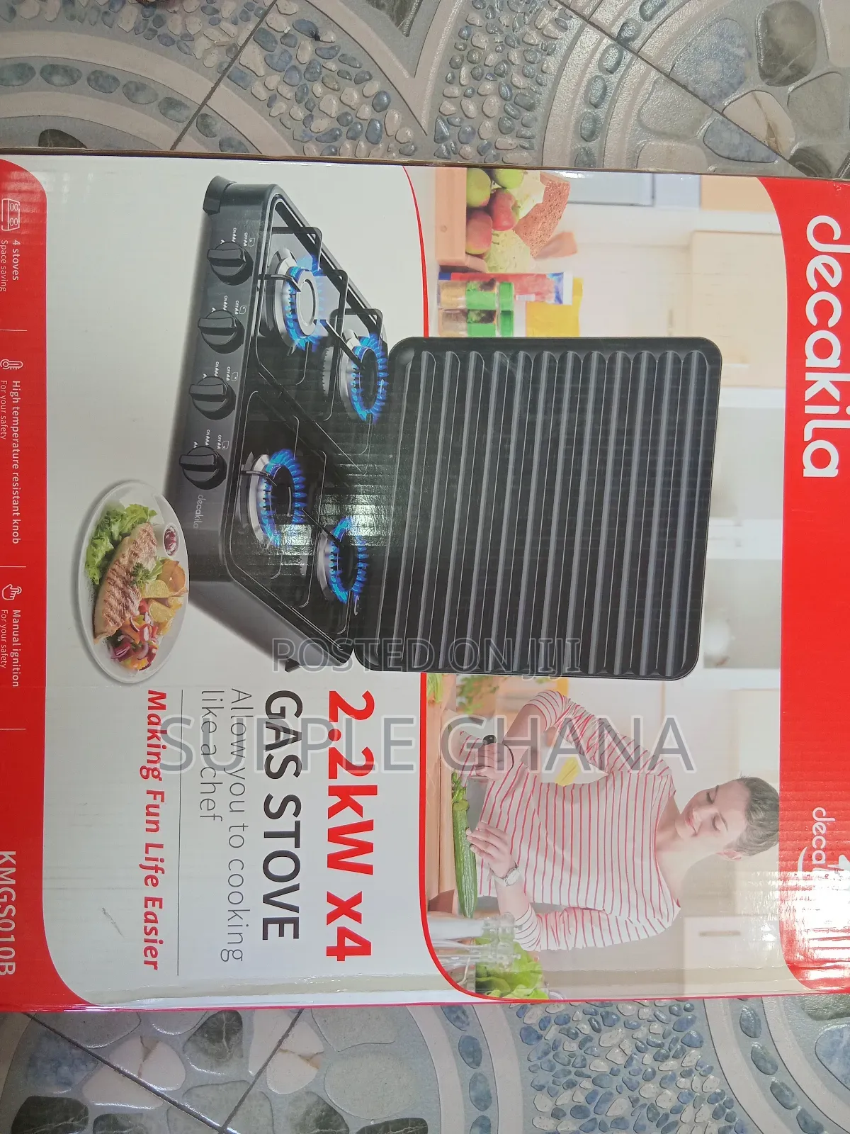 Exclusive Decakila 2.2kw ×4 Gas Stove System