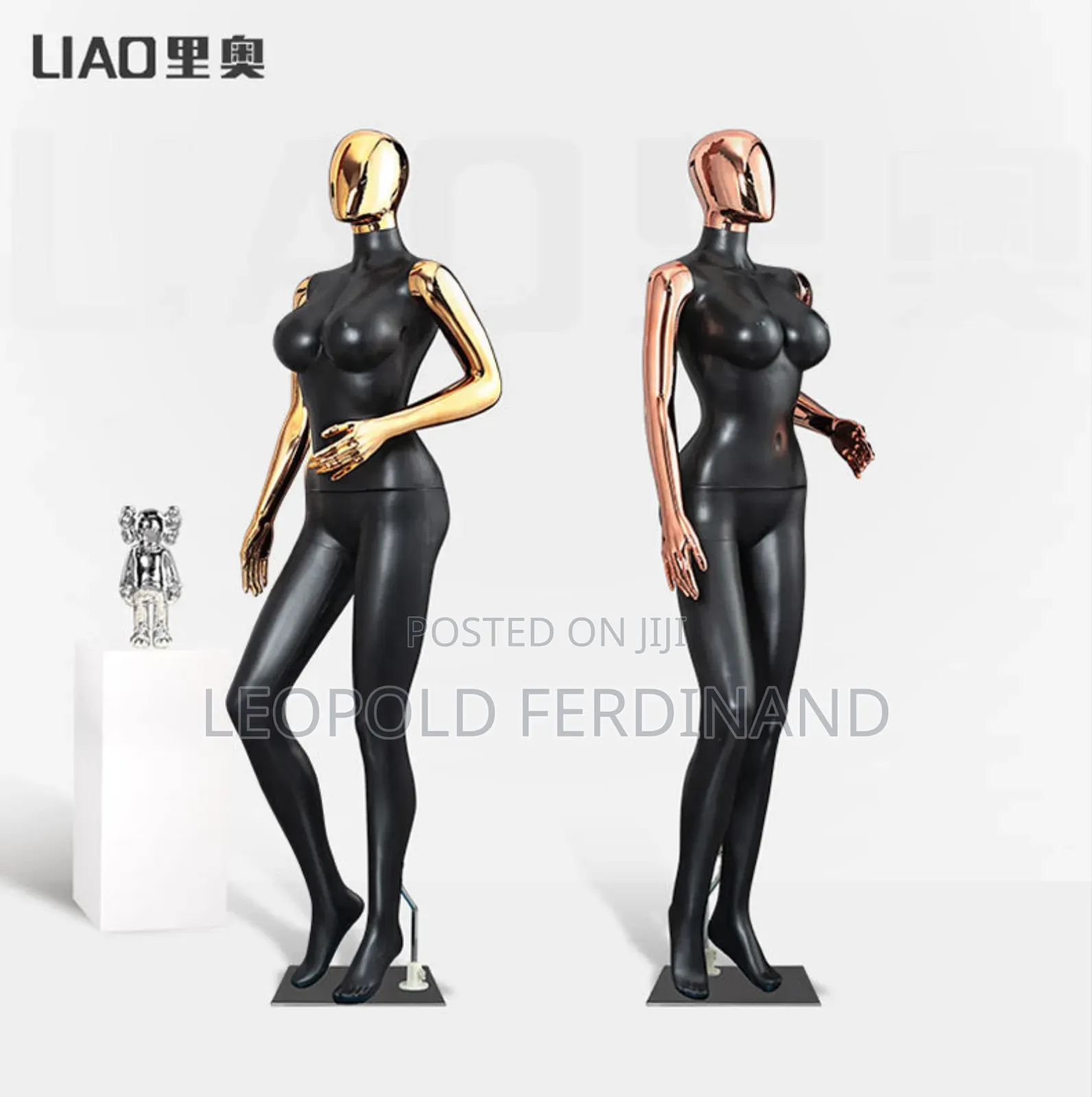 Gold Black Female Mannequins